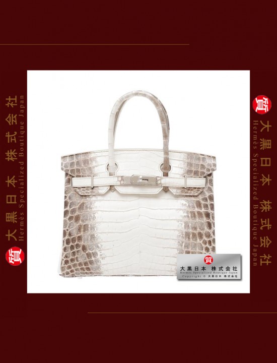 HERMES BIRKIN 30 (Brand-new) Himalaya, Matt niloticus crocodile skin, Phw