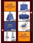 HERMES BIRKIN 25 (Pre-owned) Bleu electrique, Togo leather, Ghw