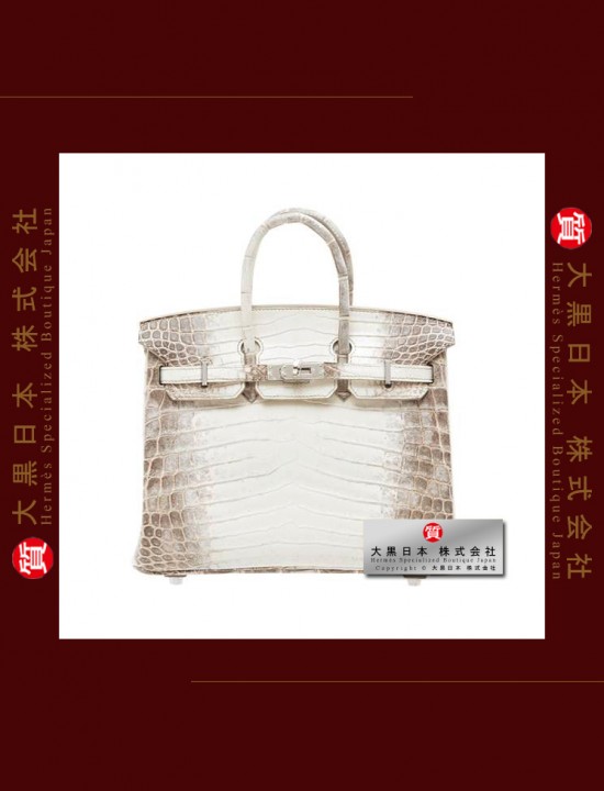 HERMES BIRKIN 25 (Pre-Owned) – Himalaya, Matt niloticus crocodile skin, Phw