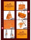 HERMES BIRKIN 30 (Pre-owned) Tangerine orange, Ostrich leather, Ghw