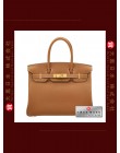 HERMES BIRKIN 30 (Pre-Owned) - Gold, Togo leather, Ghw