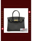 HERMES BIRKIN 30 (Pre-owned) - Black, Epsom leather, Ghw