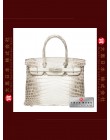 HERMES BIRKIN 30 (Pre-owned) Himalaya, Matt niloticus crocodile skin, Phw