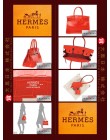 HERMES BIRKIN 30 (Pre-owned) Geranium / Geranium red, Niloticus crocodile skin, Phw