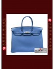 HERMES BIRKIN 35 (Pre-owned) Mykonos / Mykonos Blue, Togo leather, Phw