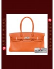 HERMES JPG Shoulder BIRKIN (Pre-owned) Orange, Clemence leather, Phw