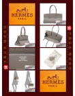 HERMES JPG Shoulder BIRKIN (Pre-owned) Etoupe / Taupe grey, Togo leather, Phw