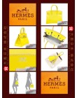 HERMES CANDY BIRKIN 30 (Pre-owned) Lime / Lime yellow, Epsom leather, Phw