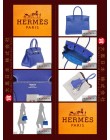 HERMES CANDY BIRKIN 30 (Pre-owned) Blue electric, Epsom leather, Phw