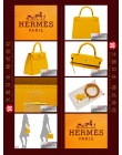 HERMES KELLY 25 (Pre-Owned) Sellier, Jaune ambre, Epsom leather, Ghw