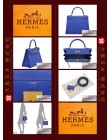 HERMES KELLY 28 (Pre-Owned) – Sellier, Blue electric, Togo leather, Ghw