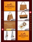 HERMES KELLY 25 (Pre-owned) - Retourne, Gold, Togo leather, Ghw